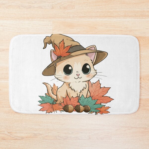 Item preview, Cute Autumn Cat designed and sold by NicolasGlowArt.
