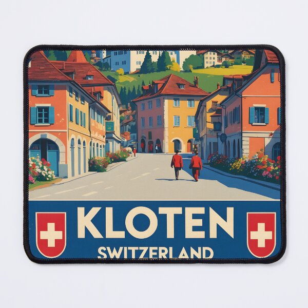 Item preview, Kloten Switzerland 1950s Vintage Travel Tourism designed and sold by TravelersGems.