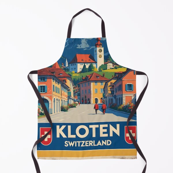 Item preview, Kloten Switzerland 1950s Vintage Travel Tourism designed and sold by TravelersGems.