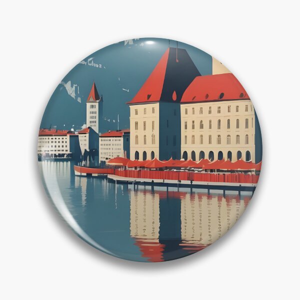 Item preview, Geneva Switzerland 1950s Vintage Travel Tourism designed and sold by TravelersGems.