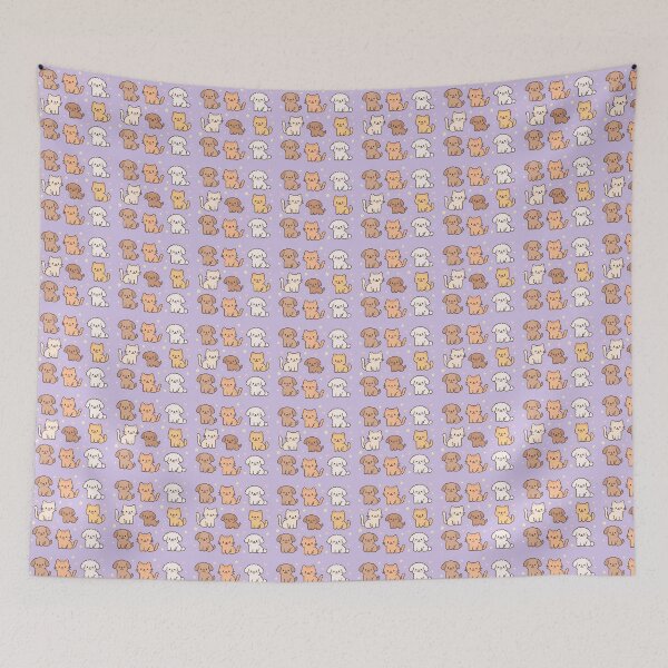Item preview, Wallpaper: Purr & Paw Pals ? designed and sold by Snuggleprint.