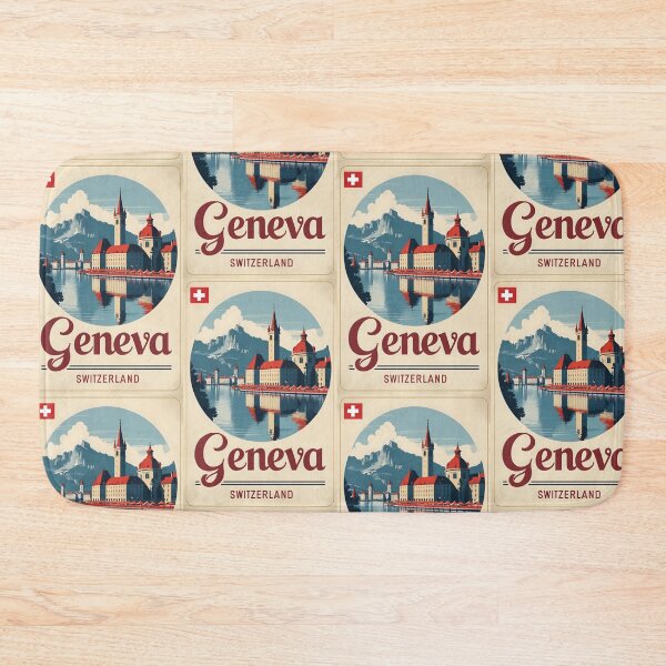 Item preview, Geneva Switzerland 1950s Vintage Travel Tourism designed and sold by TravelersGems.