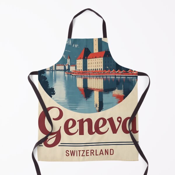 Item preview, Geneva Switzerland 1950s Vintage Travel Tourism designed and sold by TravelersGems.