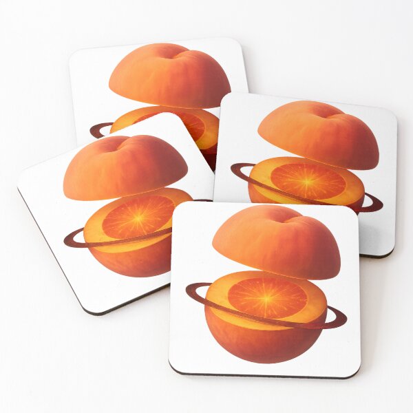 Item preview, Venus Peach Surreal Illustration | Cosmic Fruit Half Cut Planet Art T-Shirt & Poster designed and sold by Pixcelcosmic.