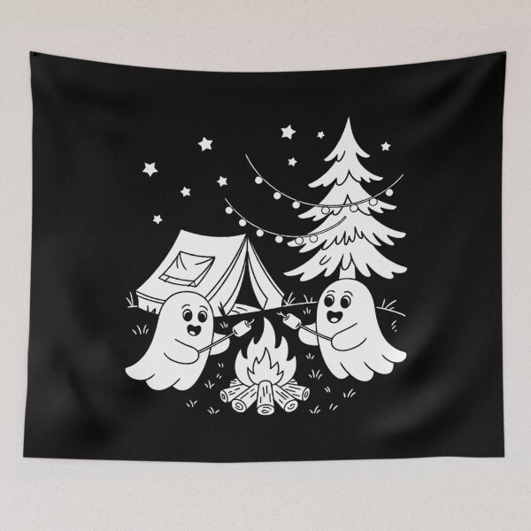 Item preview, Ghost Camping Campfire Halloween designed and sold by savrmiller.