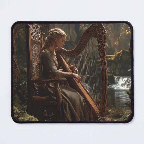 Item preview, Celtic woman sat on a Carved Thone water fall designed and sold by thewandswant.