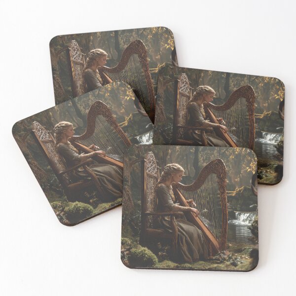Item preview, Celtic woman sat on a Carved Thone water fall designed and sold by thewandswant.