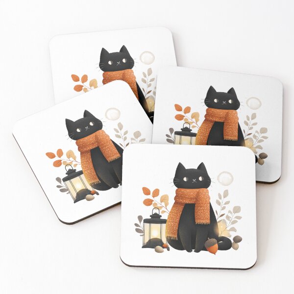 Item preview, Autumn Vibe Cat designed and sold by NicolasGlowArt.