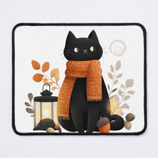 Item preview, Autumn Vibe Cat designed and sold by NicolasGlowArt.