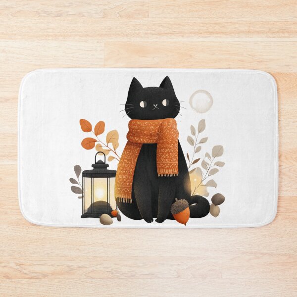 Item preview, Autumn Vibe Cat designed and sold by NicolasGlowArt.