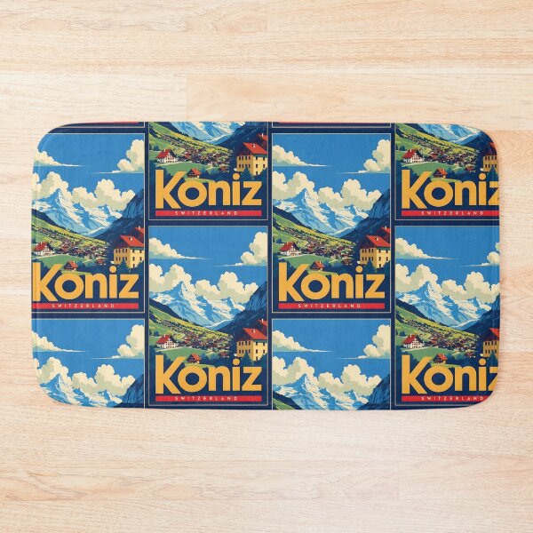 Item preview, Koniz Switzerland 1950s Vintage Travel Tourism designed and sold by TravelersGems.