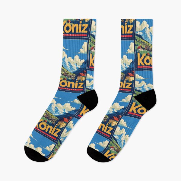 Item preview, Koniz Switzerland 1950s Vintage Travel Tourism designed and sold by TravelersGems.