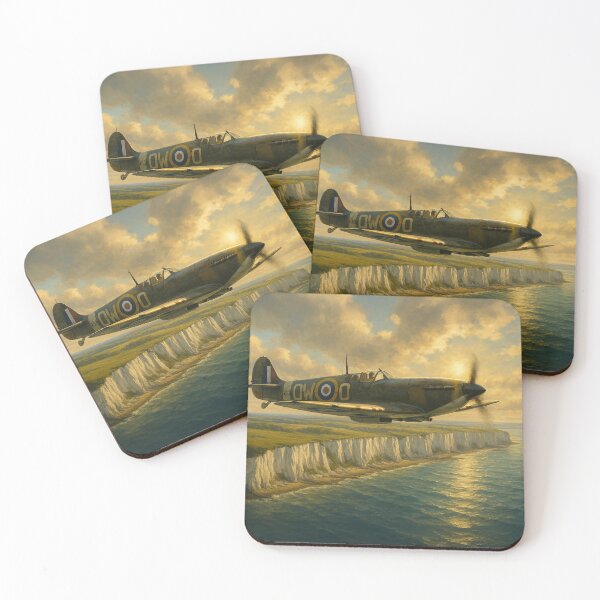 Item preview, Supermarine Spitfire White Cliffs of Dover designed and sold by Airpower Art.
