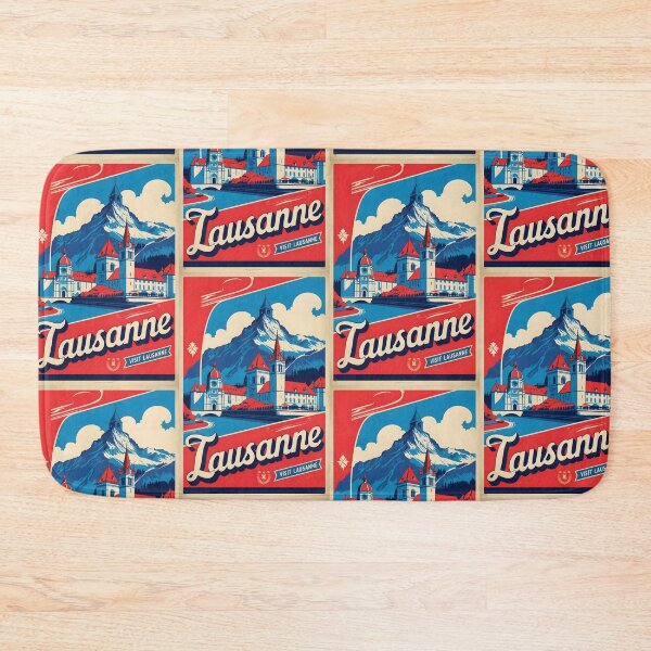 Item preview, Lausanne Switzerland 1950s Vintage Travel Tourism designed and sold by TravelersGems.