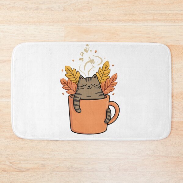 Item preview, Cat in Cup Autumn designed and sold by NicolasGlowArt.