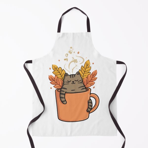 Item preview, Cat in Cup Autumn designed and sold by NicolasGlowArt.