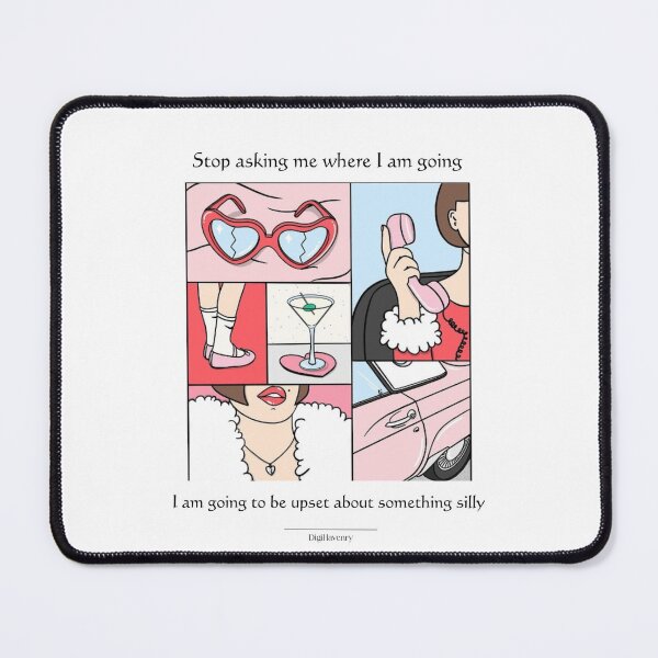 Item preview, Stop Asking Me Where I’m Going – Funny Retro Aesthetic Quote designed and sold by DigiHavenry.