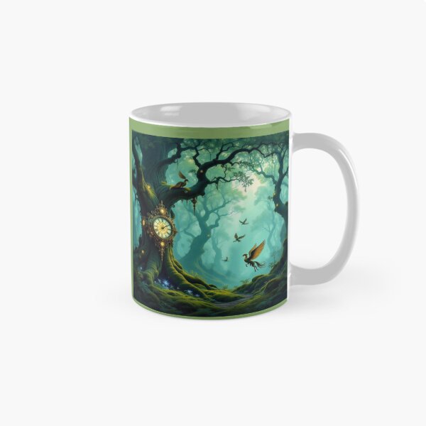 Item preview, Mystic forest & clocktree dreams – glowing birds, mossy magic & poetic silence in twilight tones designed and sold by FotoworldEdel.