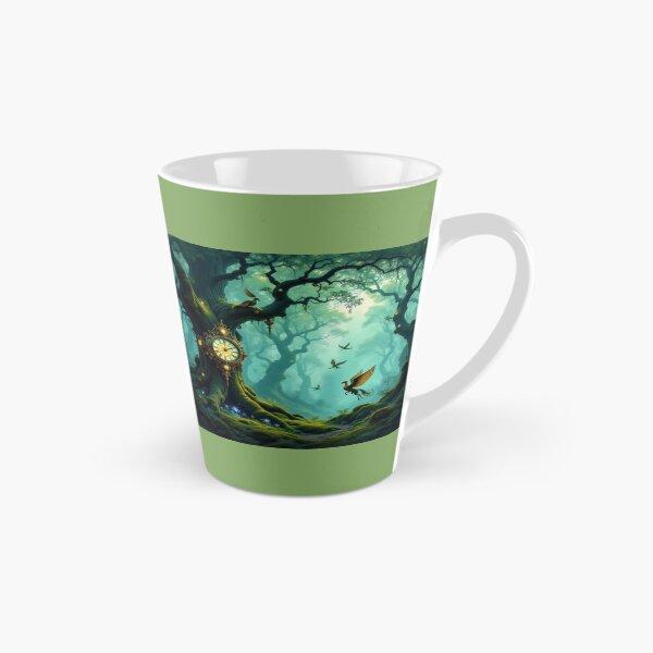 Item preview, Mystic forest & clocktree dreams – glowing birds, mossy magic & poetic silence in twilight tones designed and sold by FotoworldEdel.
