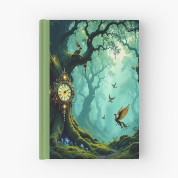 Item preview, Mystic forest & clocktree dreams – glowing birds, mossy magic & poetic silence in twilight tones designed and sold by FotoworldEdel.