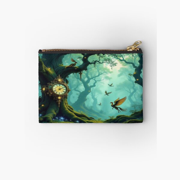 Item preview, Mystic forest & clocktree dreams – glowing birds, mossy magic & poetic silence in twilight tones designed and sold by FotoworldEdel.