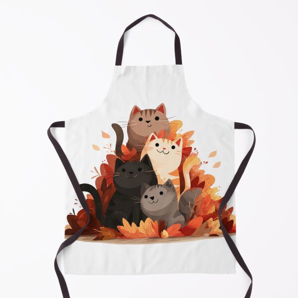 Item preview, Cute Cats in Leaves designed and sold by NicolasGlowArt.