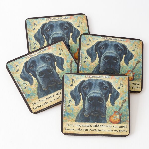 Item preview, Black Dog Groove: Led Zeppelin-Inspired Great Dane Art designed and sold by Rick London Gifts.