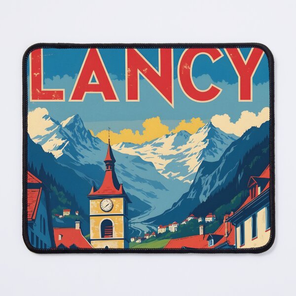 Item preview, Lancy Switzerland 1950s Vintage Travel Tourism designed and sold by TravelersGems.