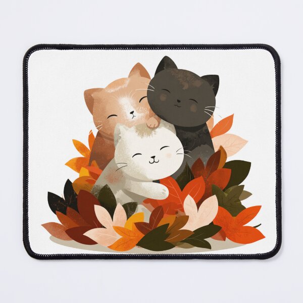 Item preview, Adorable Cats in Leaves designed and sold by NicolasGlowArt.