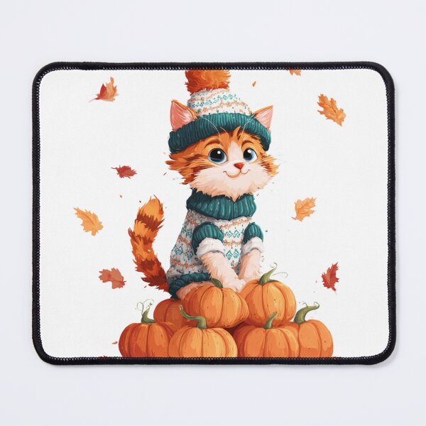 Item preview, Cat and Pumpkins designed and sold by NicolasGlowArt.