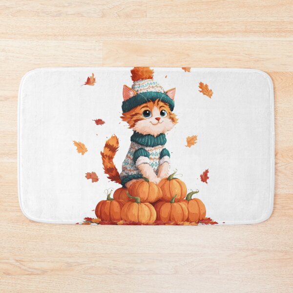Item preview, Cat and Pumpkins designed and sold by NicolasGlowArt.