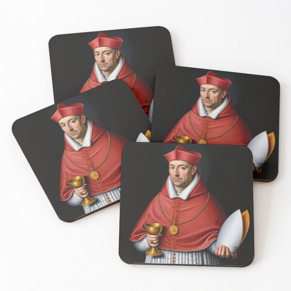 Item preview, Portrait of a Catholic Cardinal Renaissance era painting  designed and sold by Vintage Designs +.