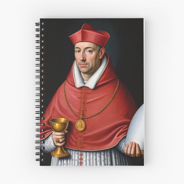 Item preview, Portrait of a Catholic Cardinal Renaissance era painting  designed and sold by Vintage Designs +.