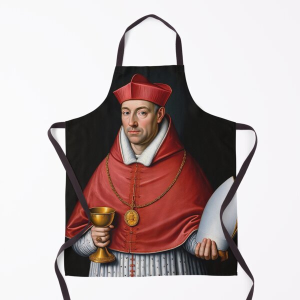 Item preview, Portrait of a Catholic Cardinal Renaissance era painting designed and sold by Vintage Designs +.