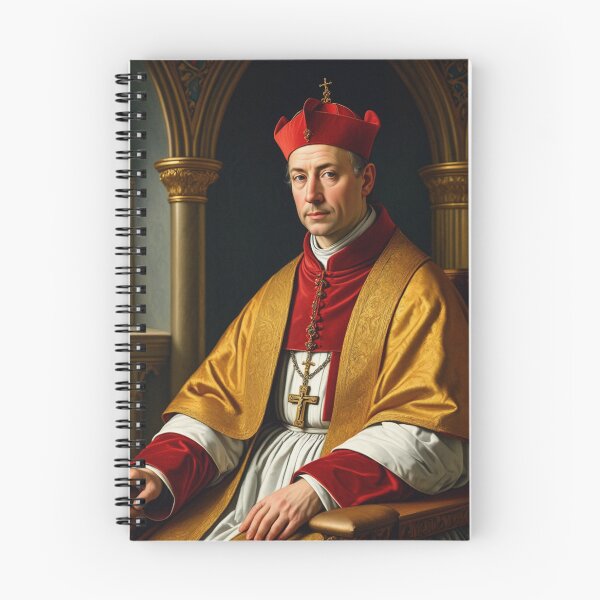 Item preview,  Portrait of a Catholic Cardinal Renaissance era painting  designed and sold by Vintage Designs +.