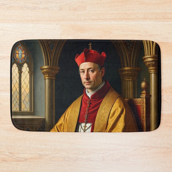 Item preview,  Portrait of a Catholic Cardinal Renaissance era painting  designed and sold by Vintage Designs +.