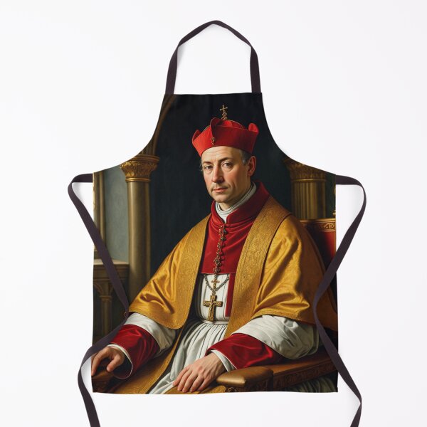 Item preview, Portrait of a Catholic Cardinal Renaissance era painting designed and sold by Vintage Designs +.