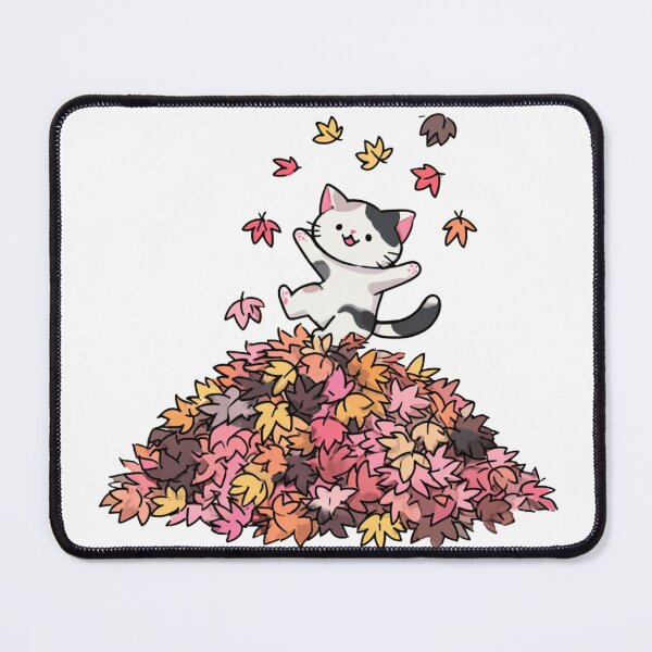 Item preview, Cat Fun in Leaves designed and sold by NicolasGlowArt.