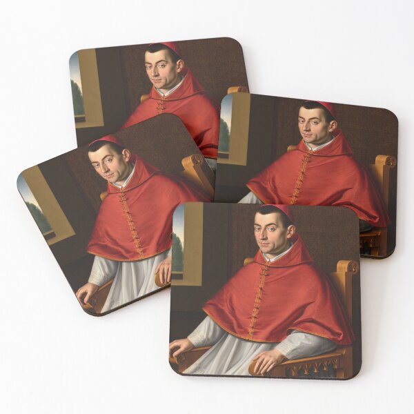Item preview,  Portrait of a Catholic Cardinal Renaissance era painting  designed and sold by Vintage Designs +.