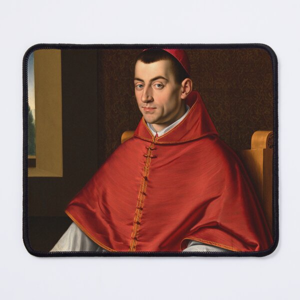 Item preview,  Portrait of a Catholic Cardinal Renaissance era painting  designed and sold by Vintage Designs +.
