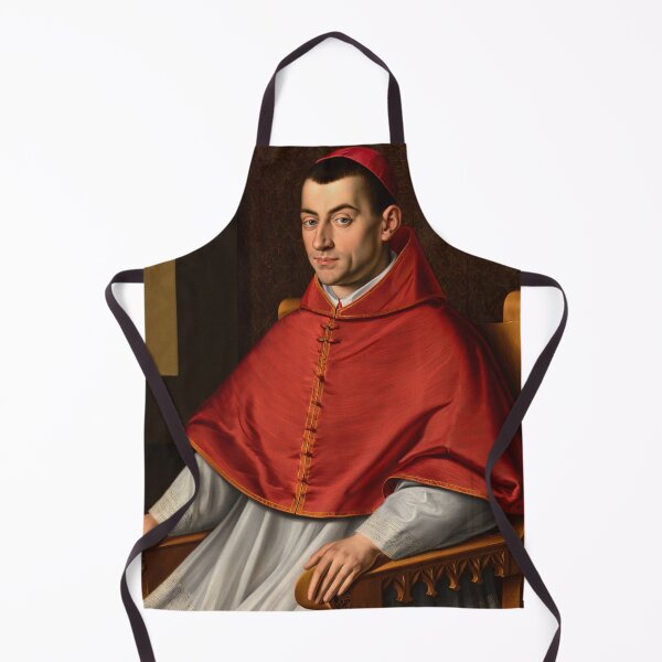 Item preview, Portrait of a Catholic Cardinal Renaissance era painting designed and sold by Vintage Designs +.