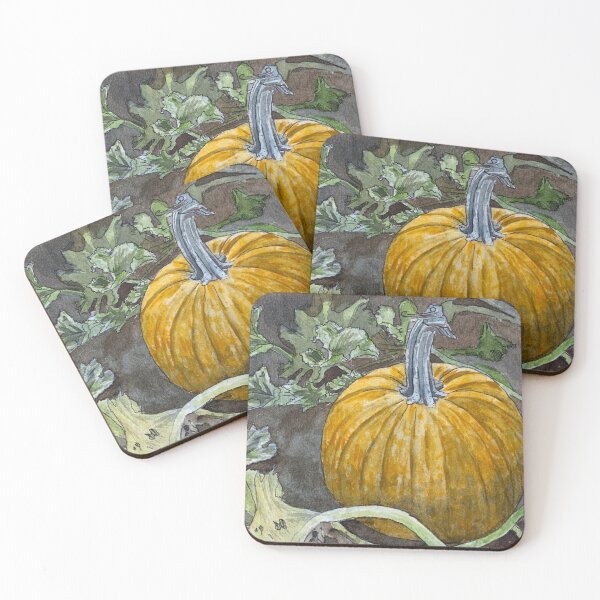 Item preview, Pumpkin patch watercolour painting  designed and sold by Bmoony.