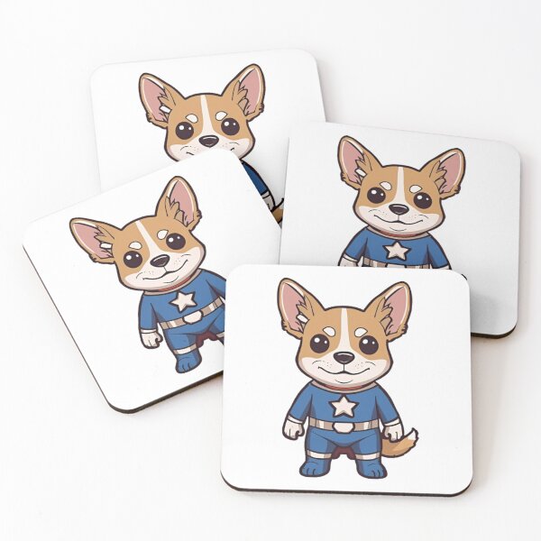 Item preview, Cartoon Superhero Pets – Dogs & Cats in Hero Costumes designed and sold by Agart-Desing.