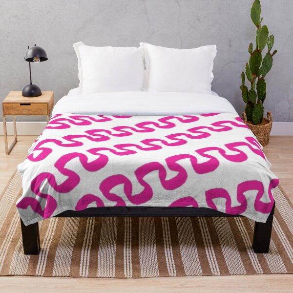 Artikelvorschau, Neon Squiggle Pop – Muster in Pink auf Schwarz entworfen und verkauft von BulletKitty82.