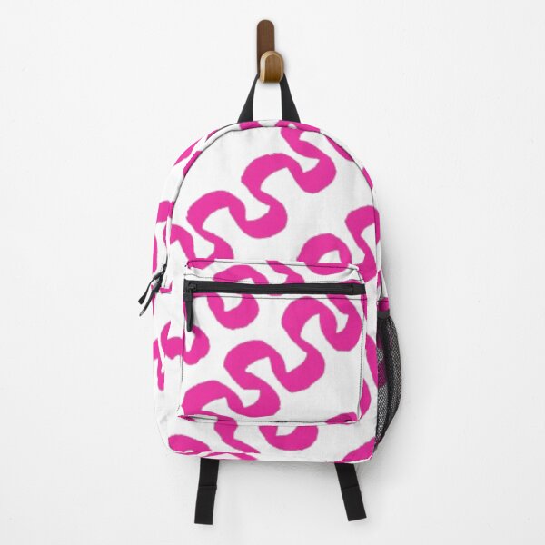 Item preview, Neon Squiggle Pop – Hot Pink on Black Pattern designed and sold by BulletKitty82.