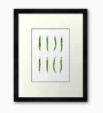 Green Beans Framed Print