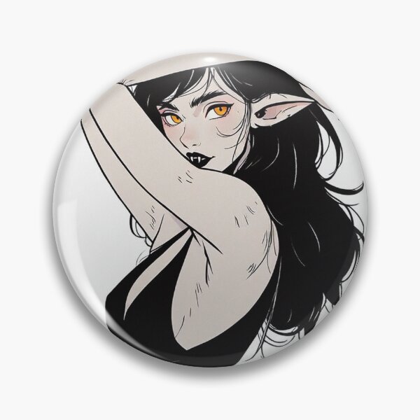Item preview,  Werewolf girl posing hand drawn illustration designed and sold by Vintage Designs +.
