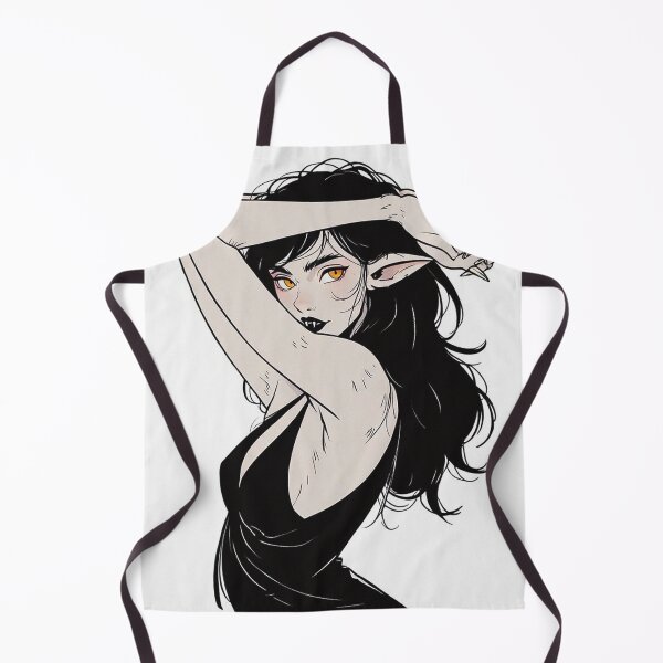 Item preview,  Werewolf girl posing hand drawn illustration designed and sold by Vintage Designs +.