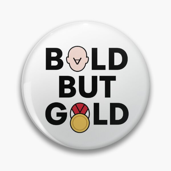 Item preview, Bald But Gold – Funny Minimalist Bald Head Design designed and sold by MarePhinta.