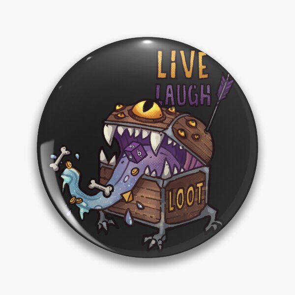 Item preview, Live Laugh Loot | Mimic Chest - Dungeons & Dragons designed and sold by keyvei.